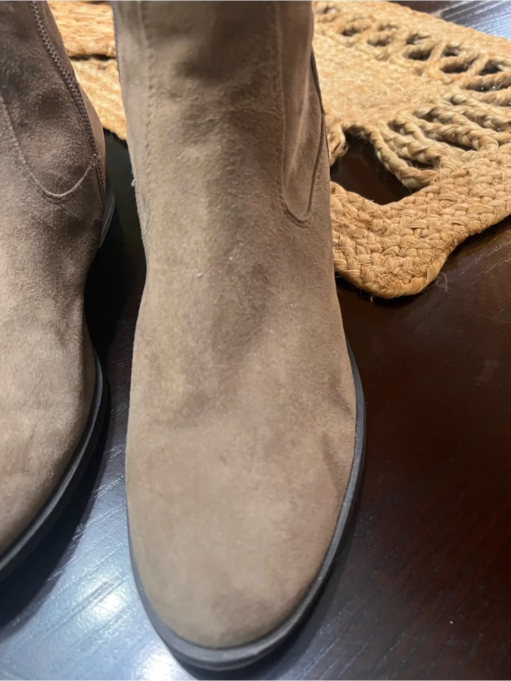 Calvin Klein Women's Tall Brown Suede Over-the-Knee Boots